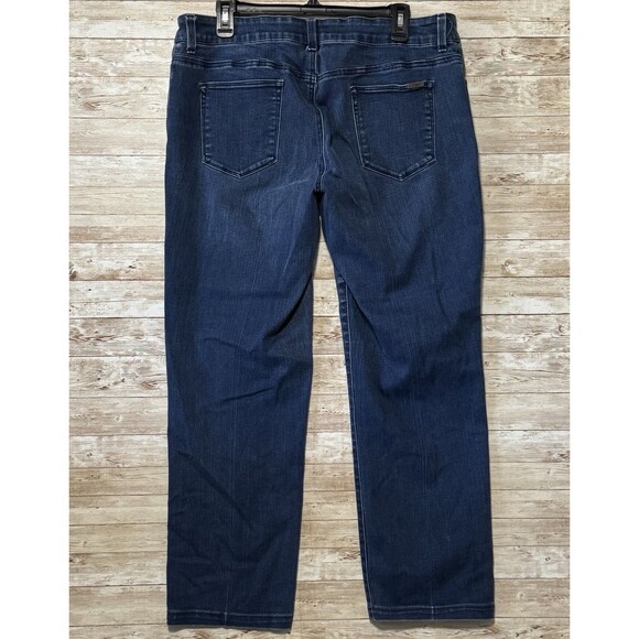 Chicos So Slimming Jeans Women 2.5 Short US 14 Short Stretch 5 Pockets Button - Picture 4 of 12